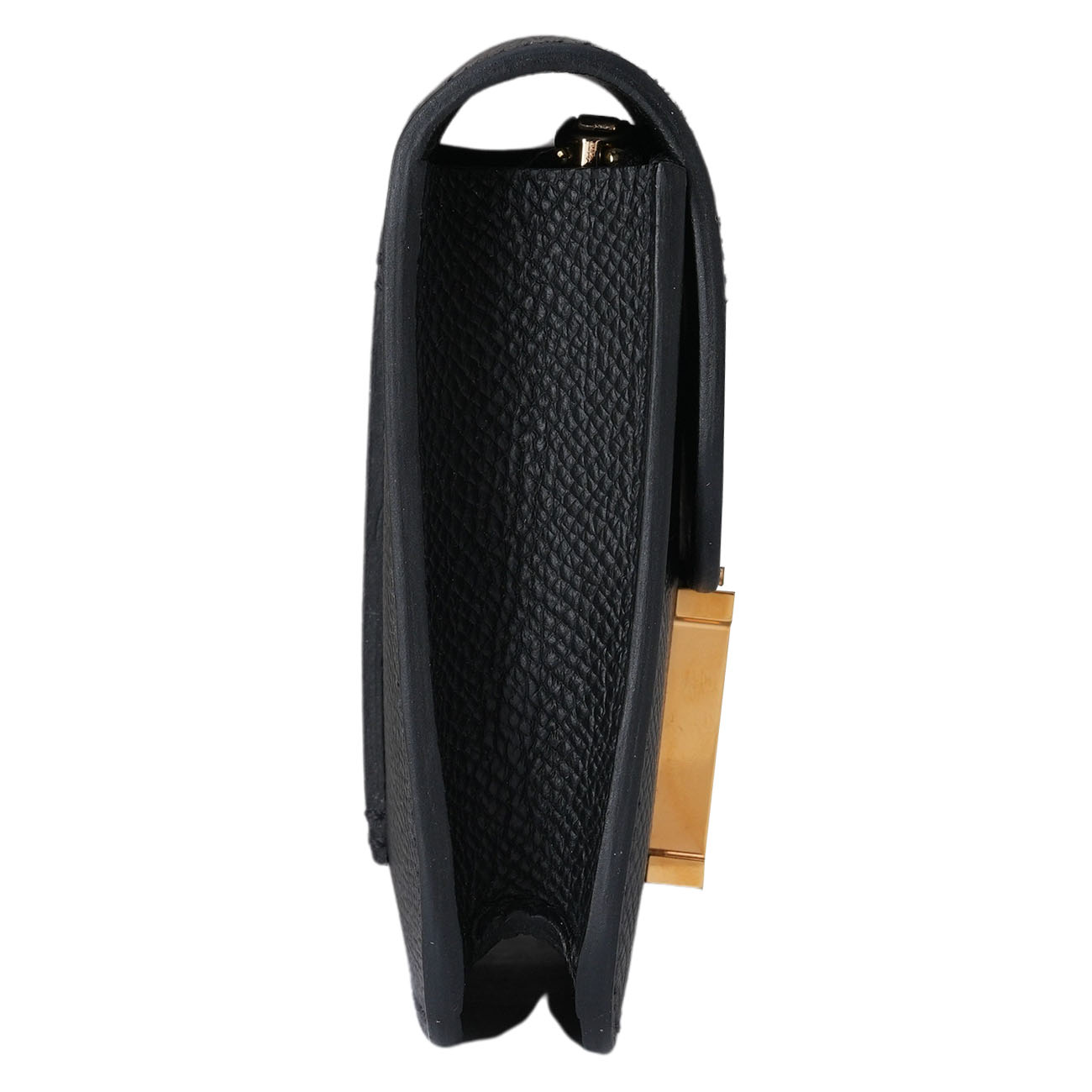 HERMES(USED)에르메스 콘스탄스 슬림 컴팩트 월릿 느와 금장