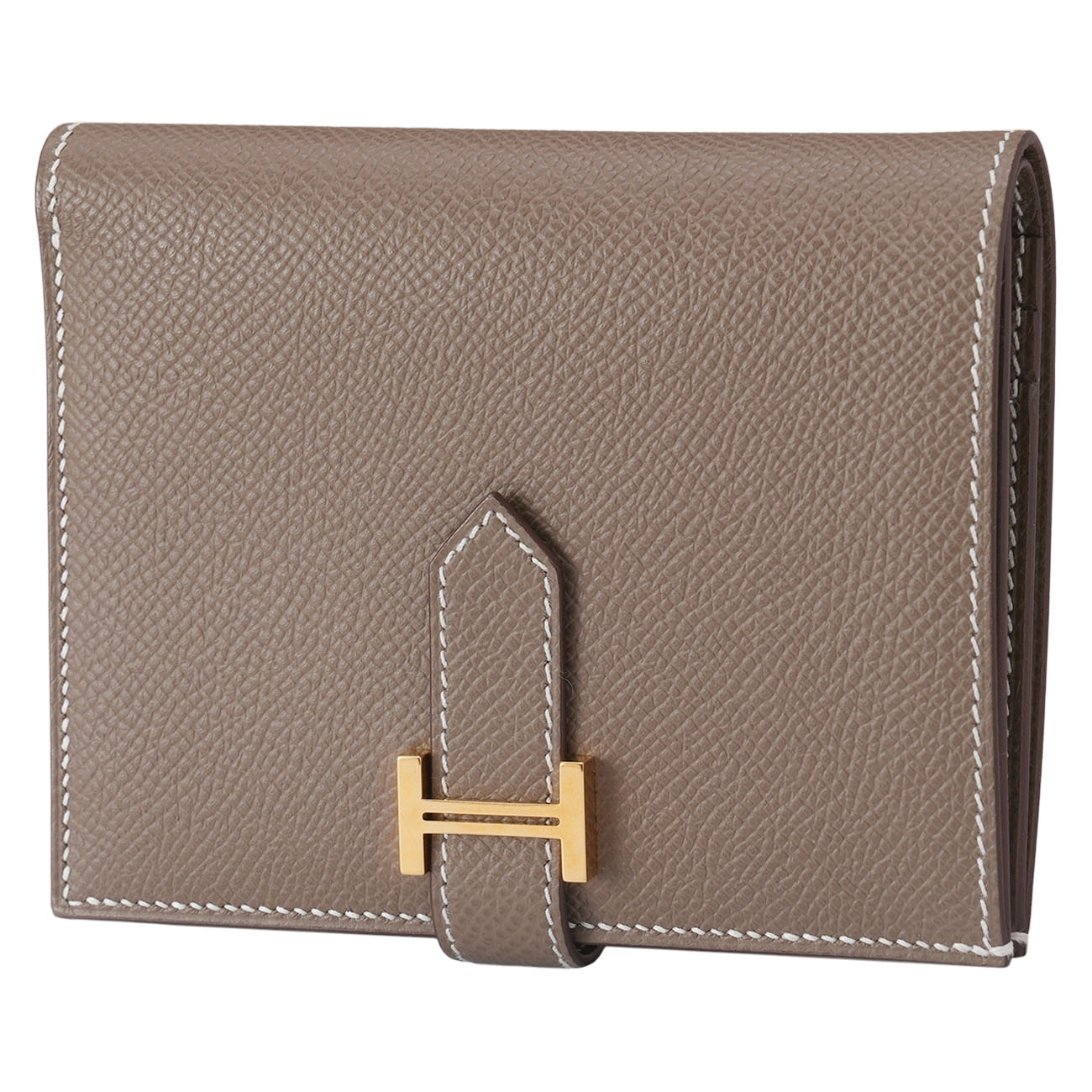 HERMES(USED)에르메스 베안 컴팩트 월릿 에토프 금장