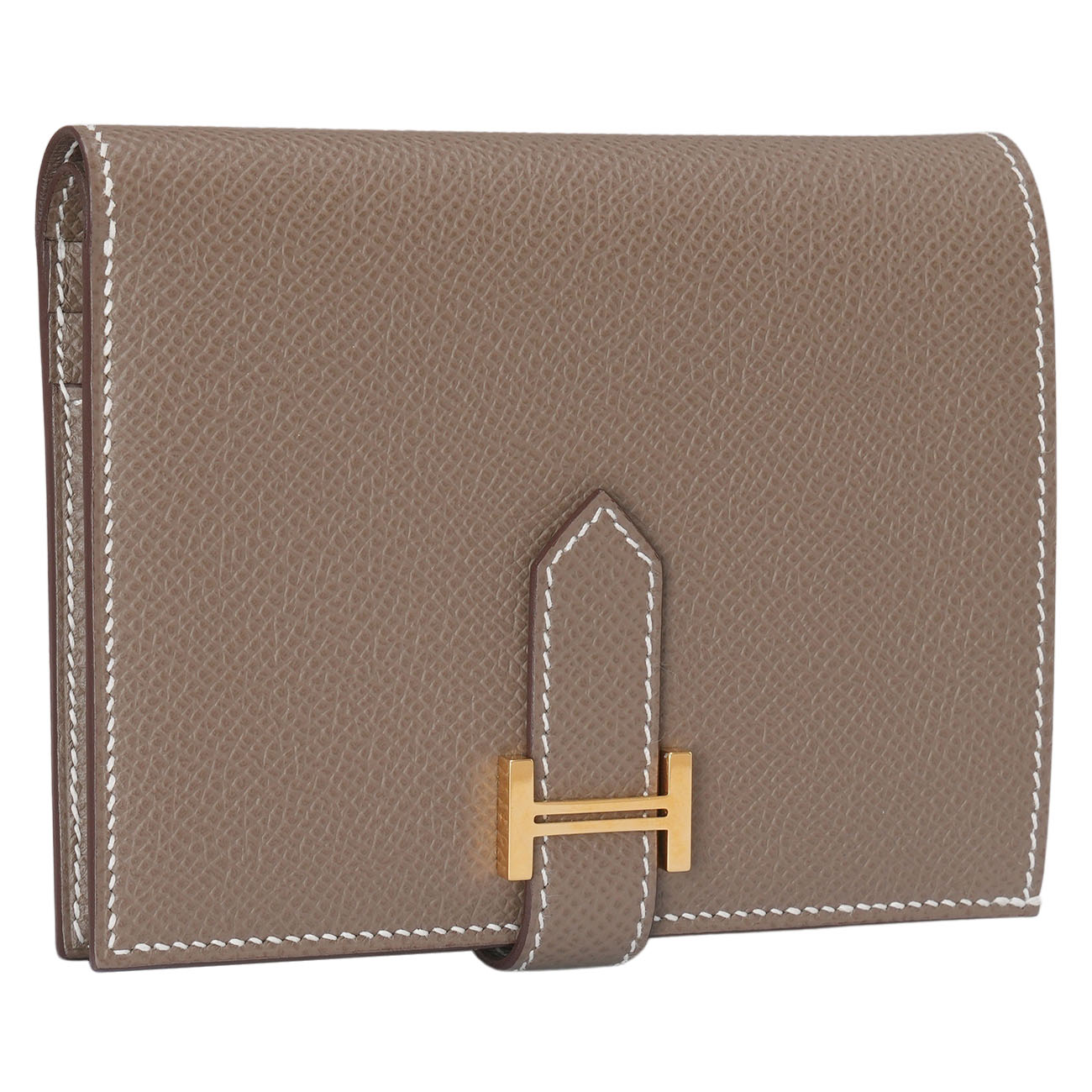 HERMES(USED)에르메스 베안 컴팩트 월릿 에토프 금장