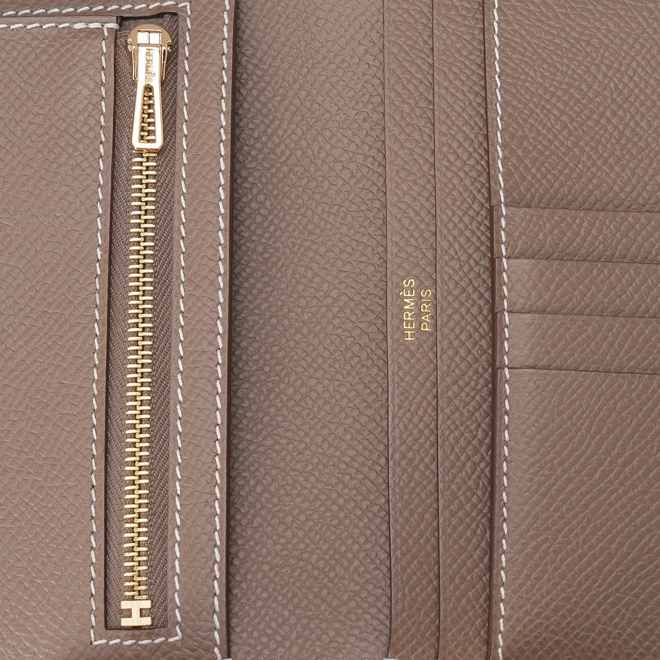 HERMES(USED)에르메스 베안 컴팩트 월릿 에토프 금장