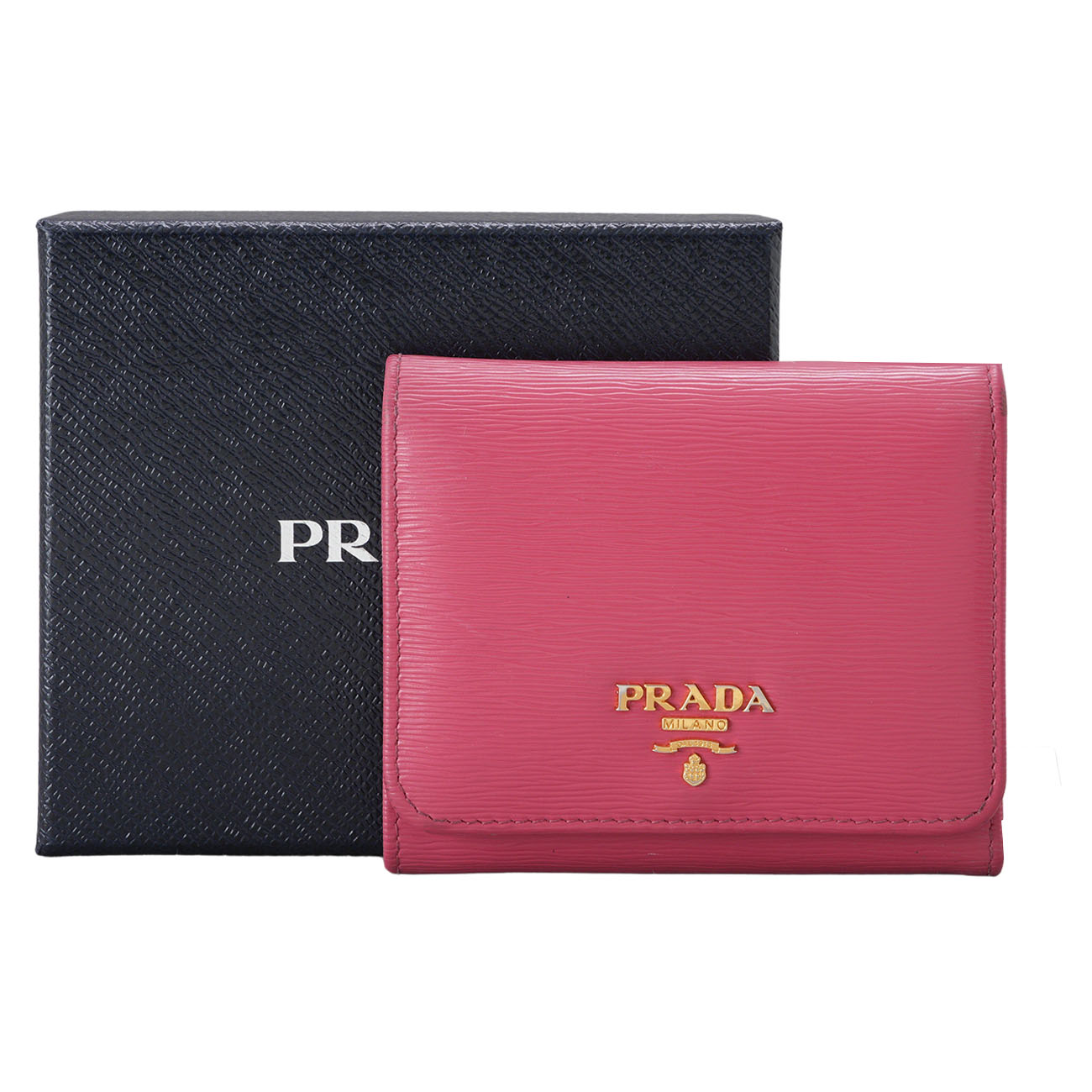 PRADA(USED)프라다 1MH176 사피아노 3단 지갑