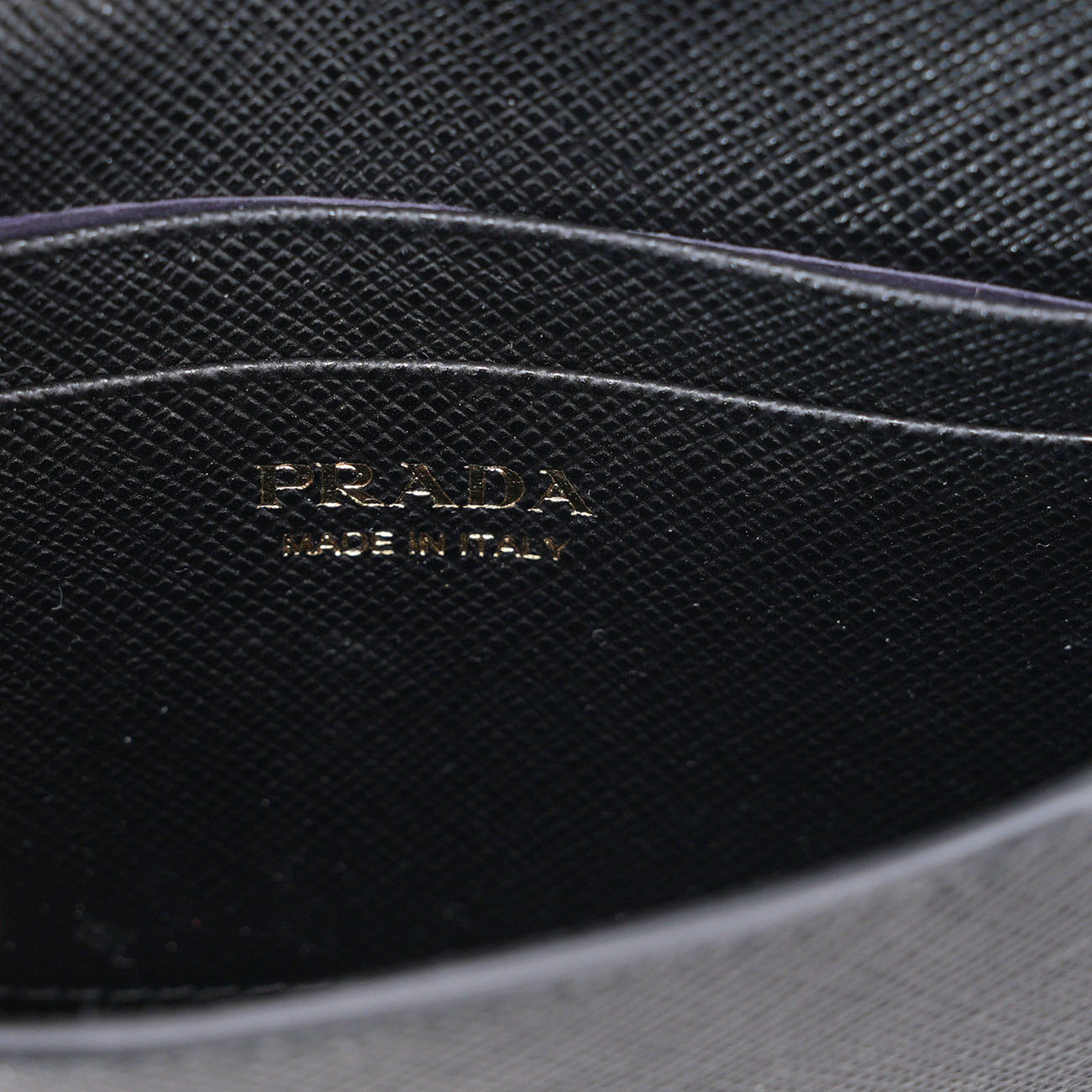 PRADA(USED)프라다 사피아노 체인 스트랩 카드 홀더
