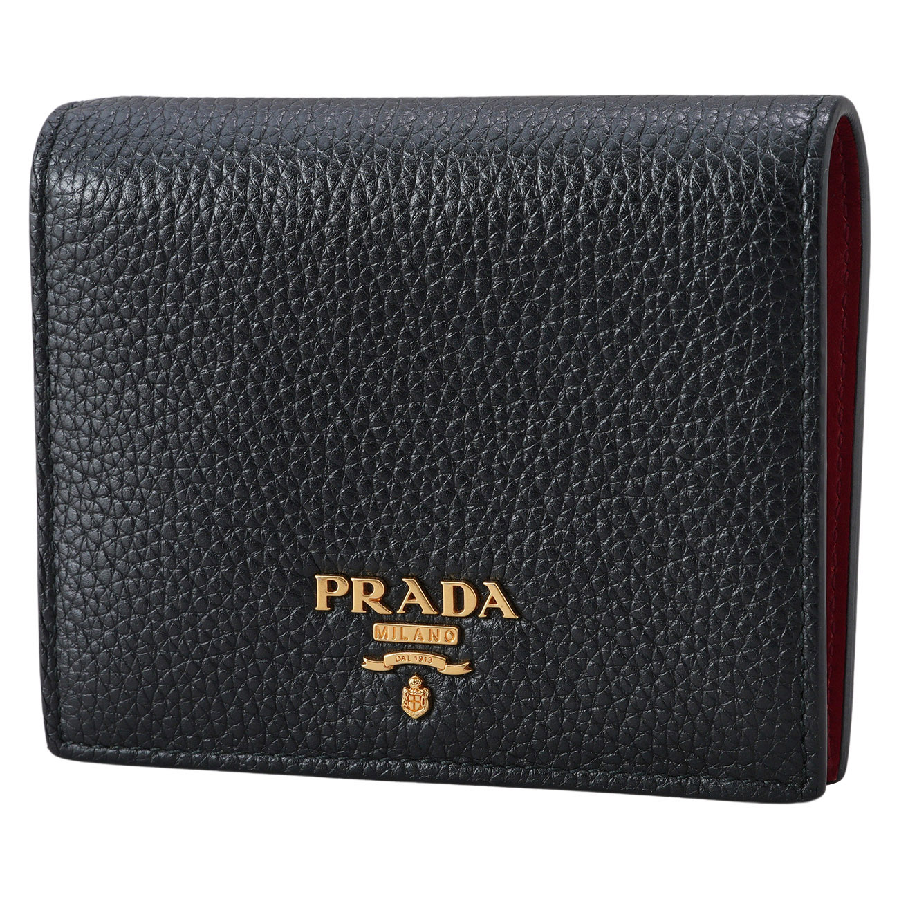 PRADA(USED)프라다 1MV204 레더 반지갑 블랙