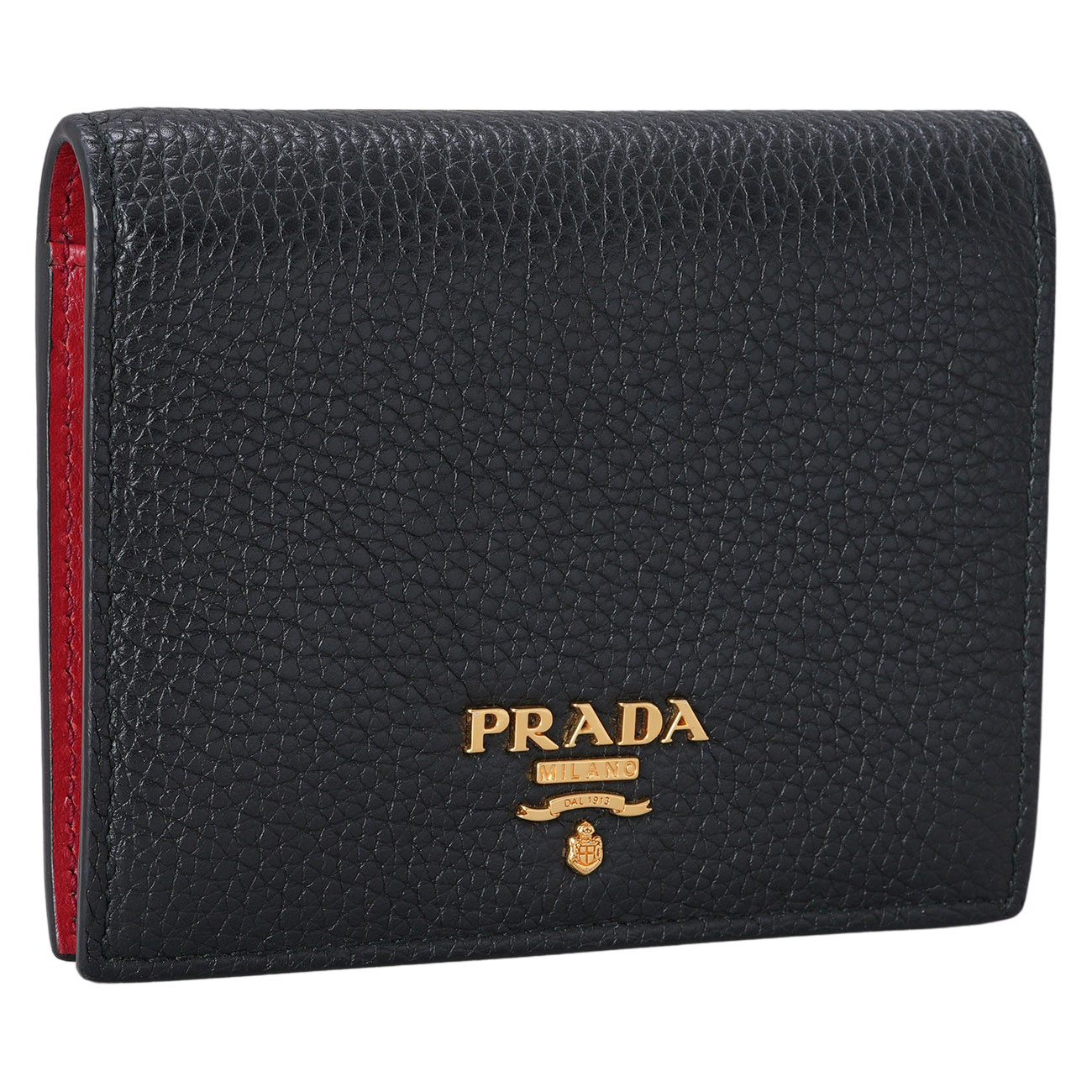 PRADA(USED)프라다 1MV204 레더 반지갑 블랙