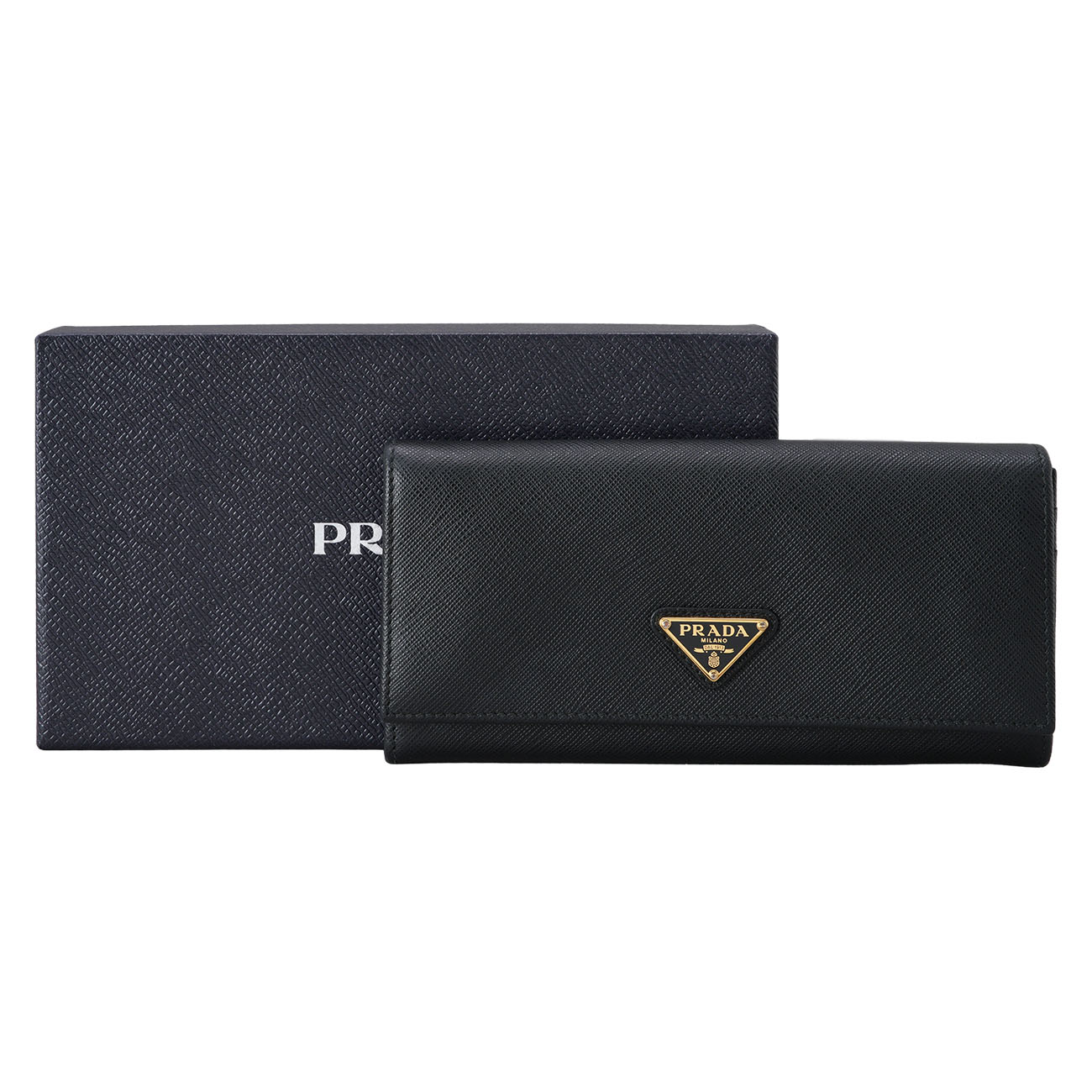 PRADA(USED)프라다 1MH132 사피아노 플랩 장지갑