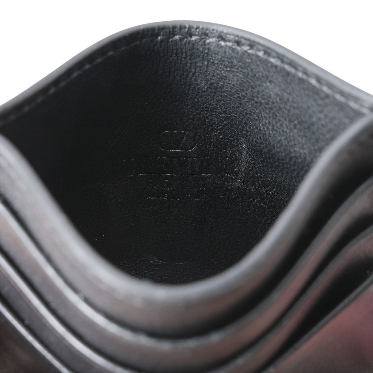 VALENTINO(USED)발렌티노 V로고 레더 카드지갑