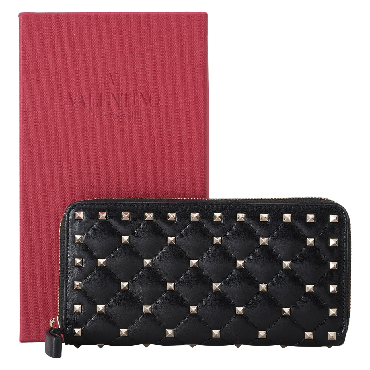 VALENTINO(USED)발렌티노 락스터드 장 지갑