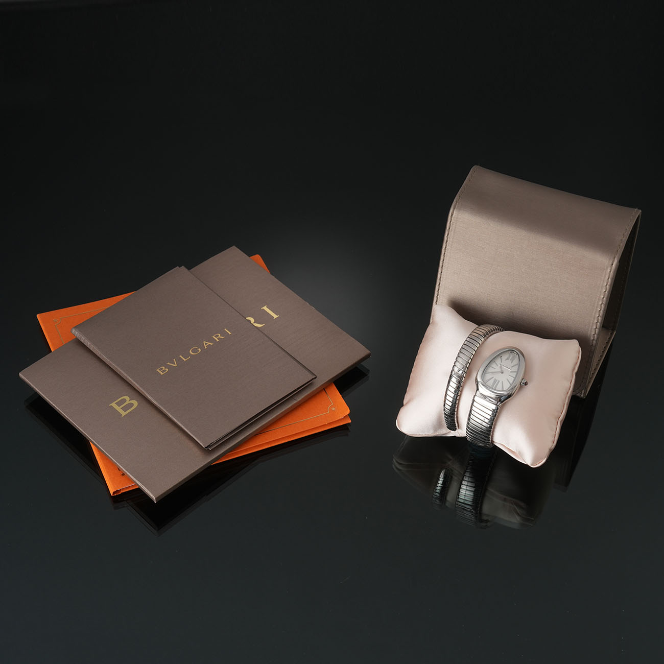BVLGARI(USED)불가리 세르펜티 투보가스 스틸 쿼크 워치 # S