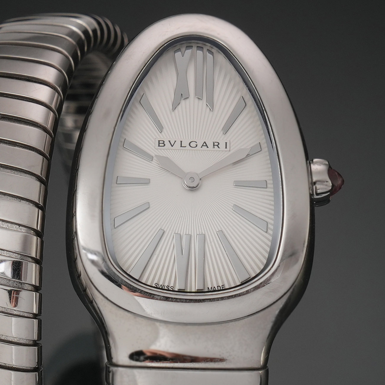 BVLGARI(USED)불가리 세르펜티 투보가스 스틸 쿼크 워치 # S