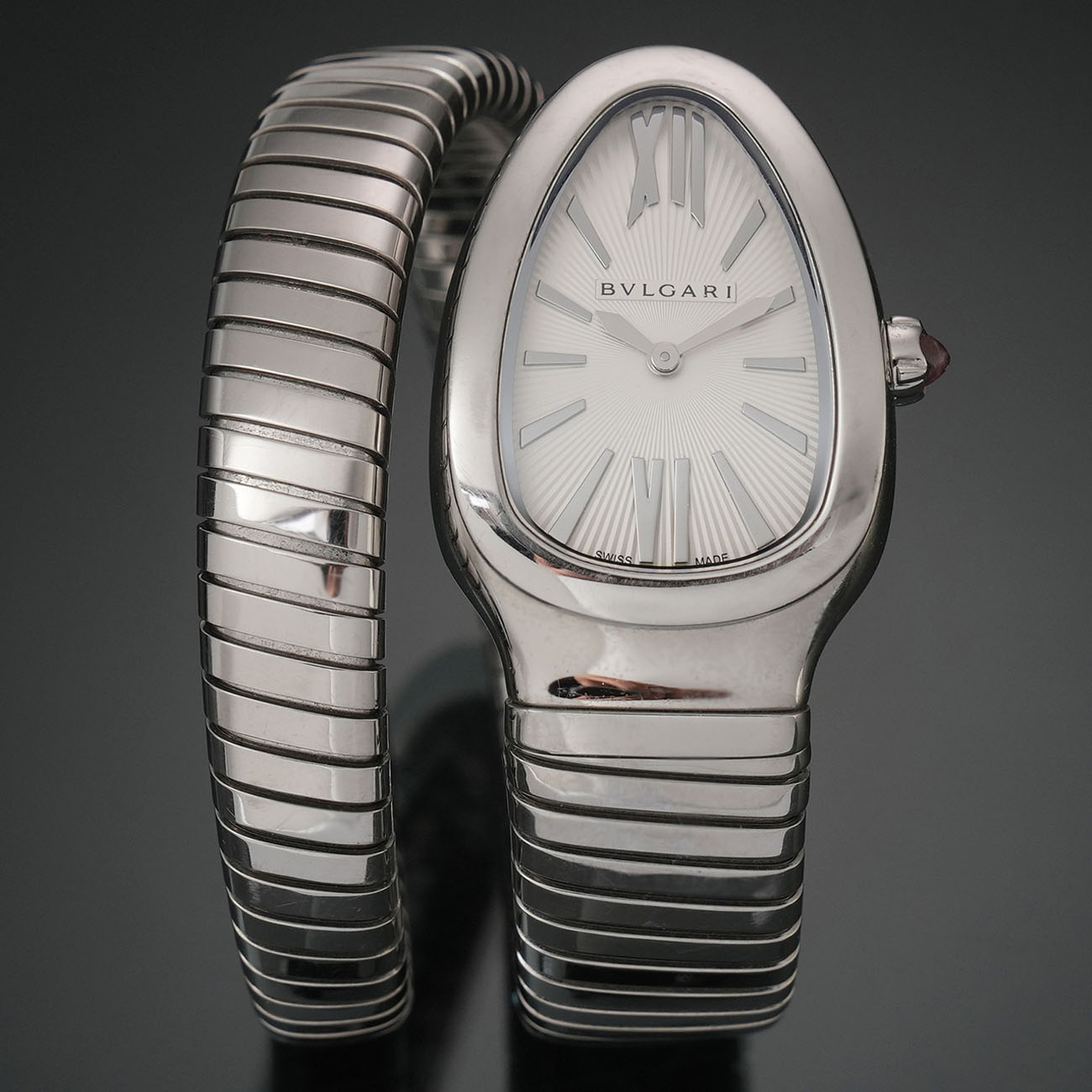 BVLGARI(USED)불가리 세르펜티 투보가스 스틸 쿼크 워치 # S