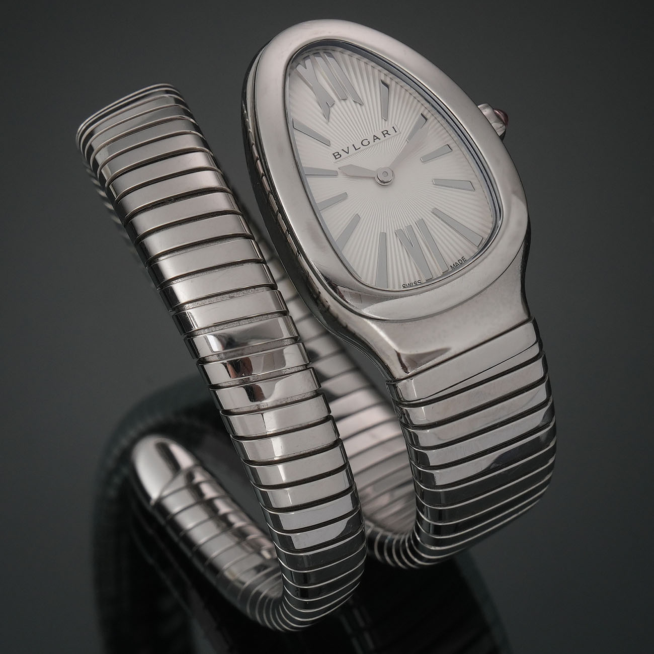 BVLGARI(USED)불가리 세르펜티 투보가스 스틸 쿼크 워치 # S