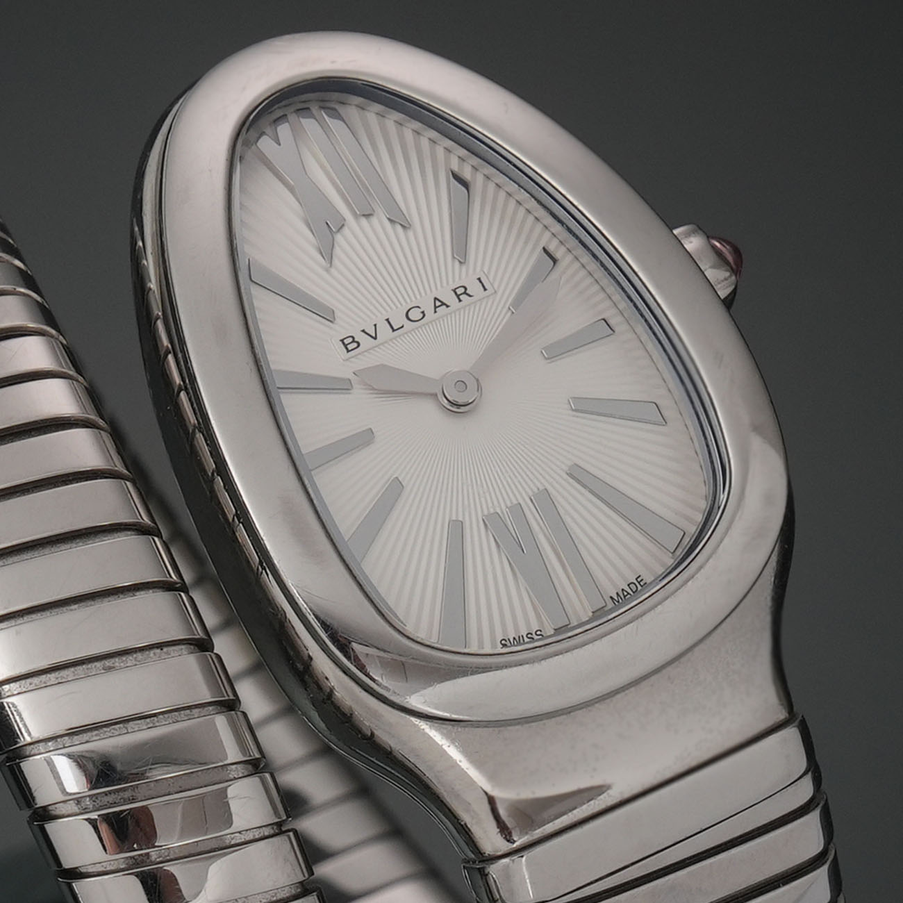 BVLGARI(USED)불가리 세르펜티 투보가스 스틸 쿼크 워치 # S