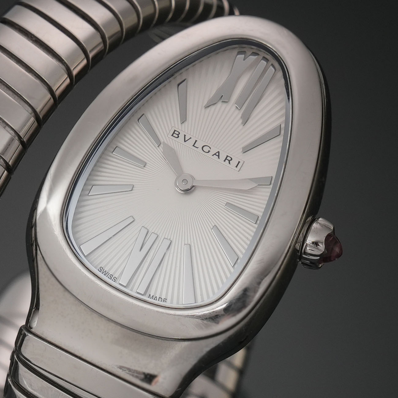 BVLGARI(USED)불가리 세르펜티 투보가스 스틸 쿼크 워치 # S