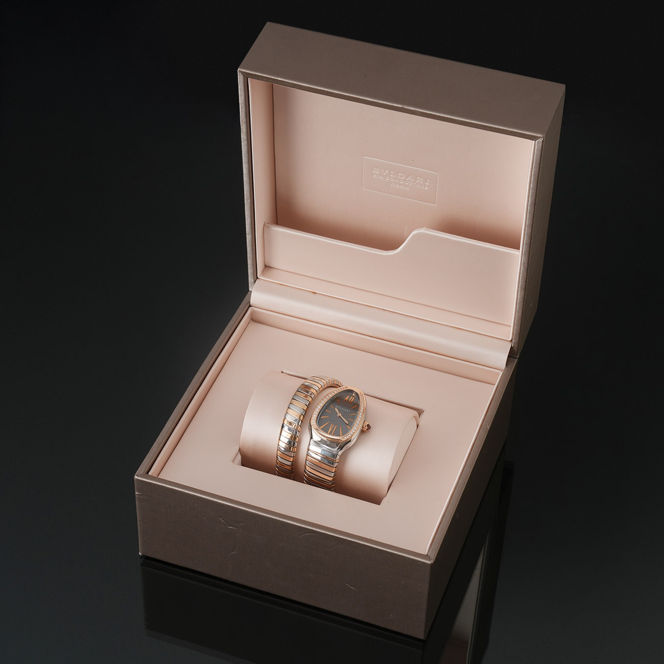 BVLGARI(USED)불가리 102681 다이아 베젤 세르펜티 투보가스 콤비 워치
