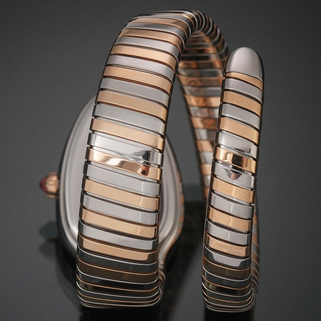 BVLGARI(USED)불가리 102681 다이아 베젤 세르펜티 투보가스 콤비 워치