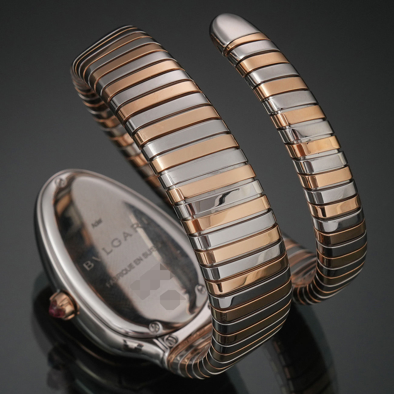 BVLGARI(USED)불가리 102681 다이아 베젤 세르펜티 투보가스 콤비 워치