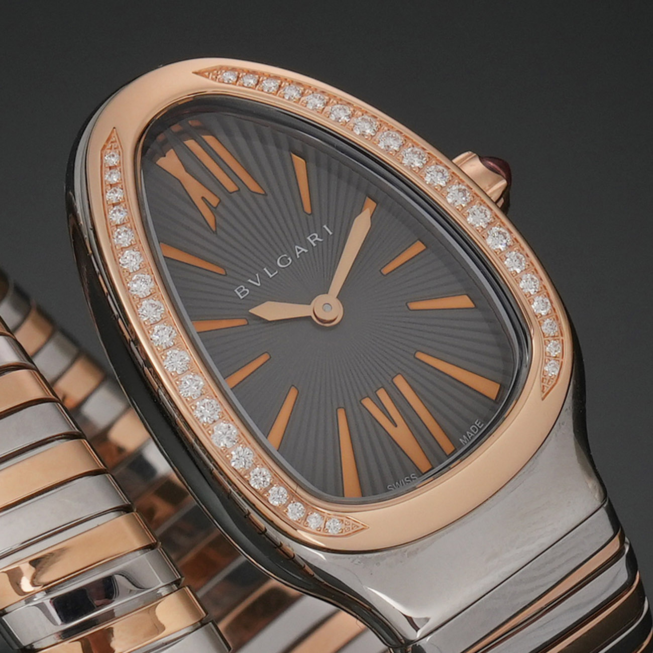 BVLGARI(USED)불가리 102681 다이아 베젤 세르펜티 투보가스 콤비 워치