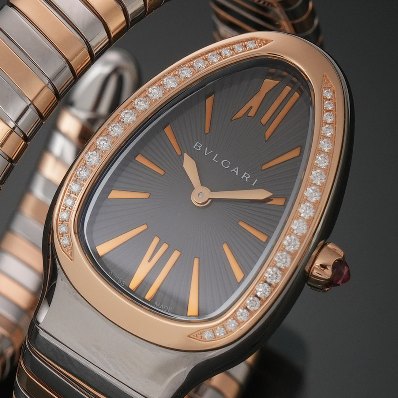 BVLGARI(USED)불가리 102681 다이아 베젤 세르펜티 투보가스 콤비 워치