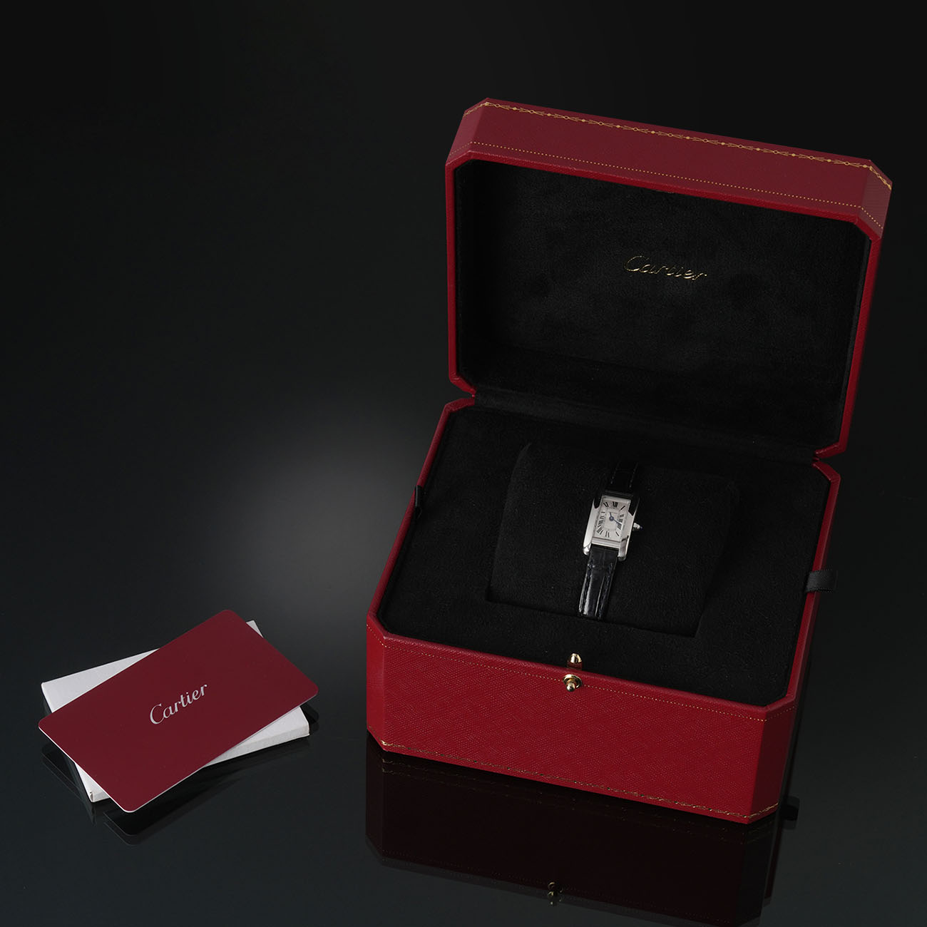CARTIER(USED)까르띠에 탱크 아메리칸 미니 WSTA0032