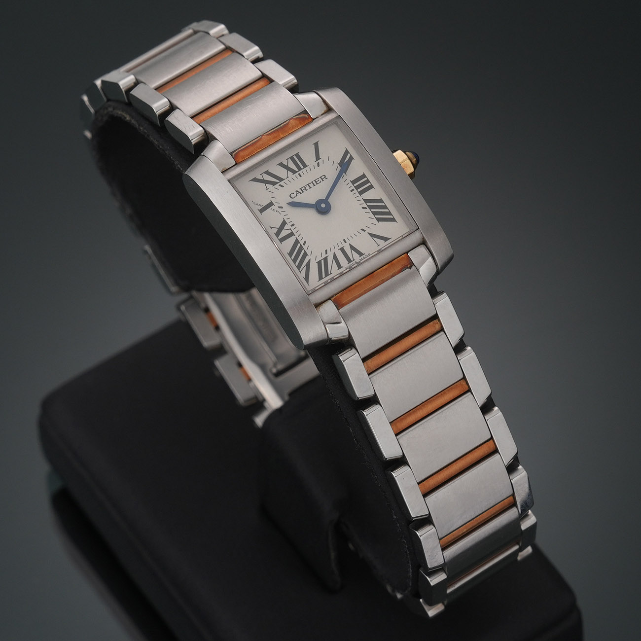 CARTIER(USED)까르띠에 탱크 프랑세즈 스몰 콤비 W51007Q4