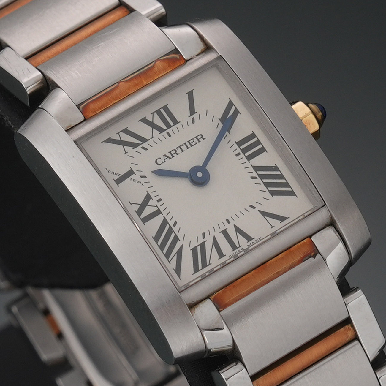 CARTIER(USED)까르띠에 탱크 프랑세즈 스몰 콤비 W51007Q4