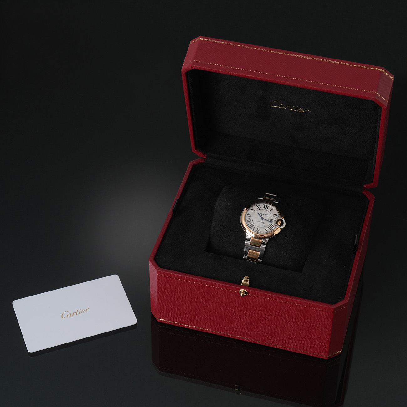 CARTIER(USED)까르띠에 발롱블루 33 오토 콤비 W2BB0032