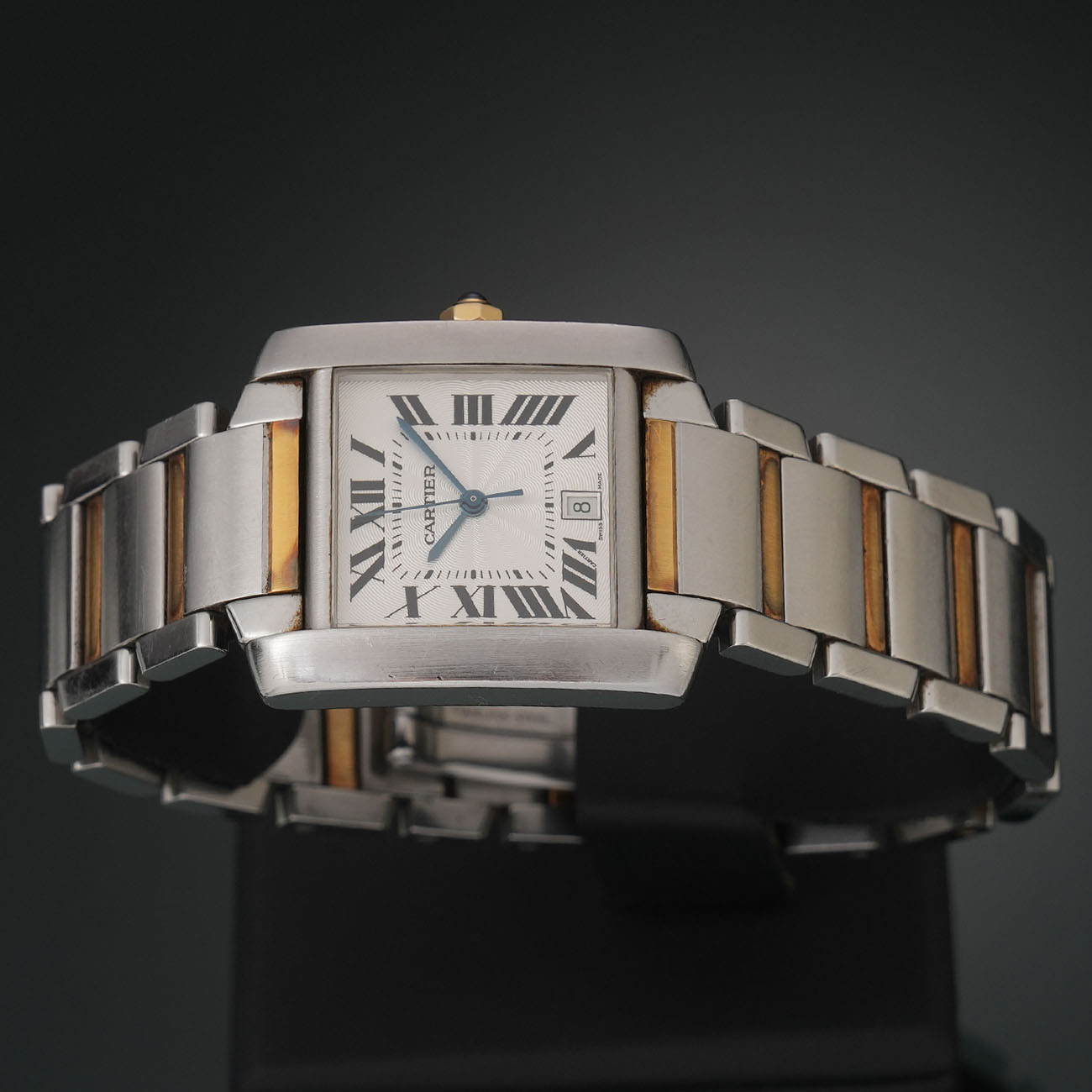 CARTIER(USED)까르띠에 탱크 프랑세즈 콤비 오토 라지 W51005Q4