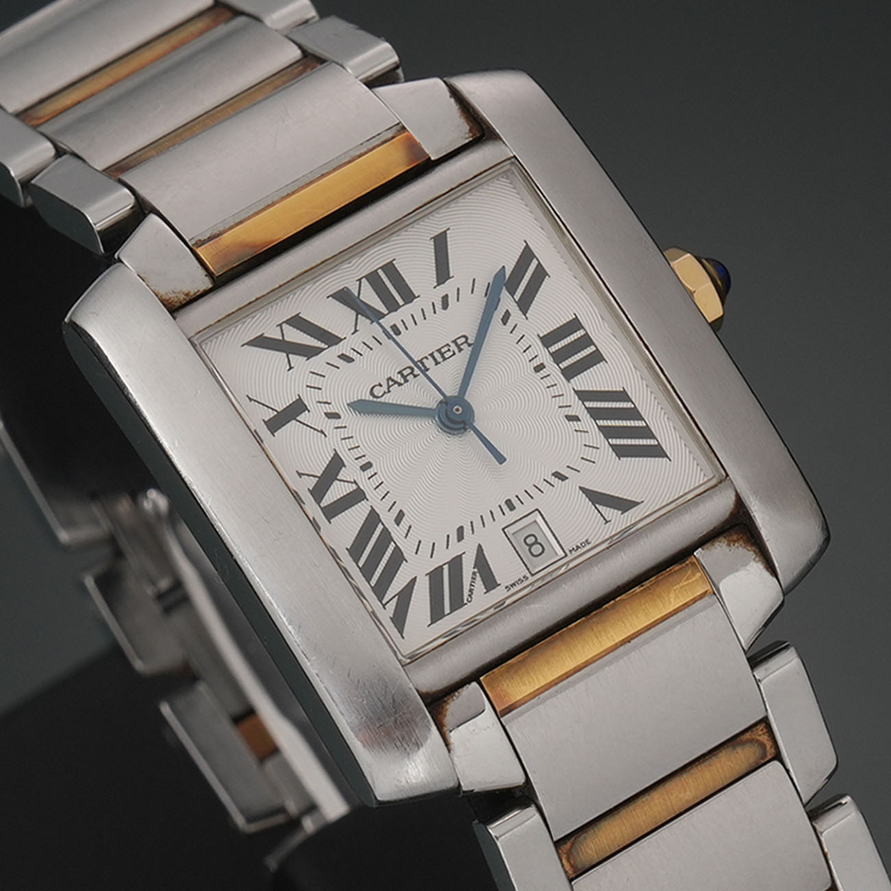 CARTIER(USED)까르띠에 탱크 프랑세즈 콤비 오토 라지 W51005Q4