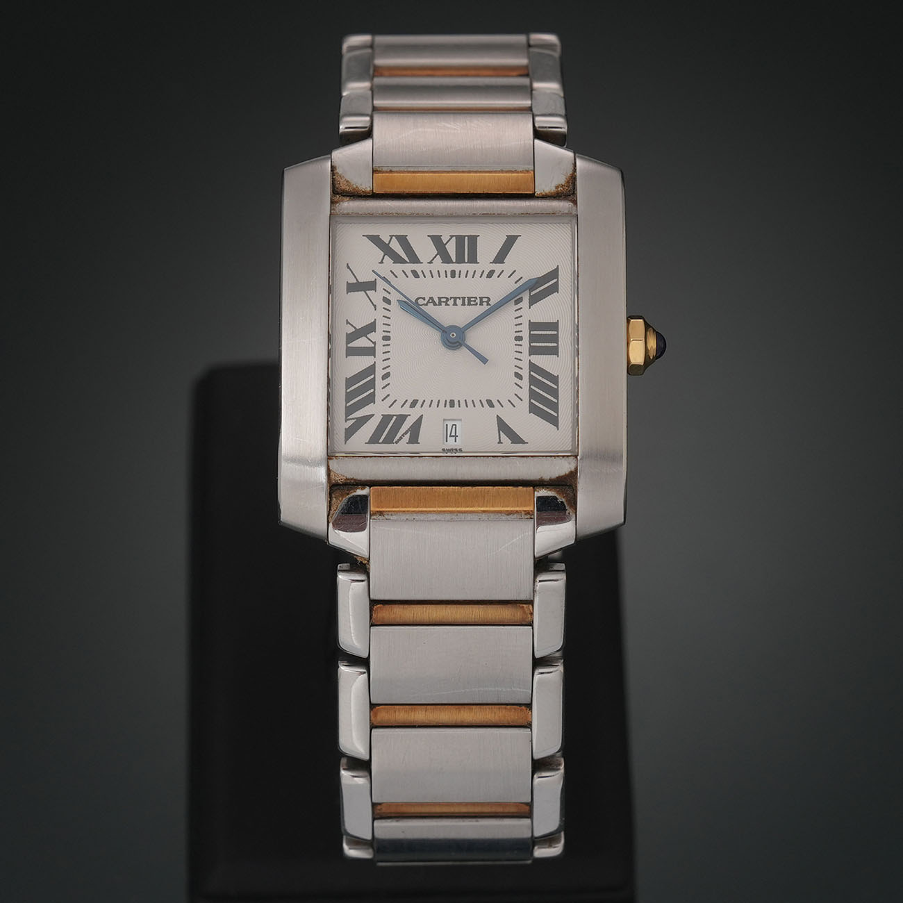 CARTIER(USED)까르띠에 탱크 프랑세즈 콤비 오토 라지