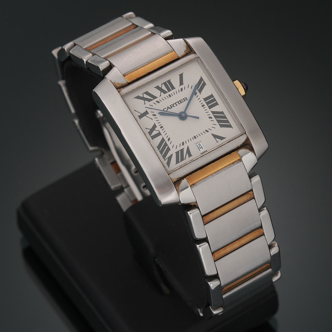 CARTIER(USED)까르띠에 탱크 프랑세즈 콤비 오토 라지