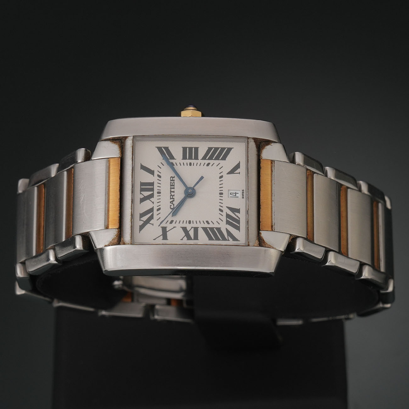 CARTIER(USED)까르띠에 탱크 프랑세즈 콤비 오토 라지