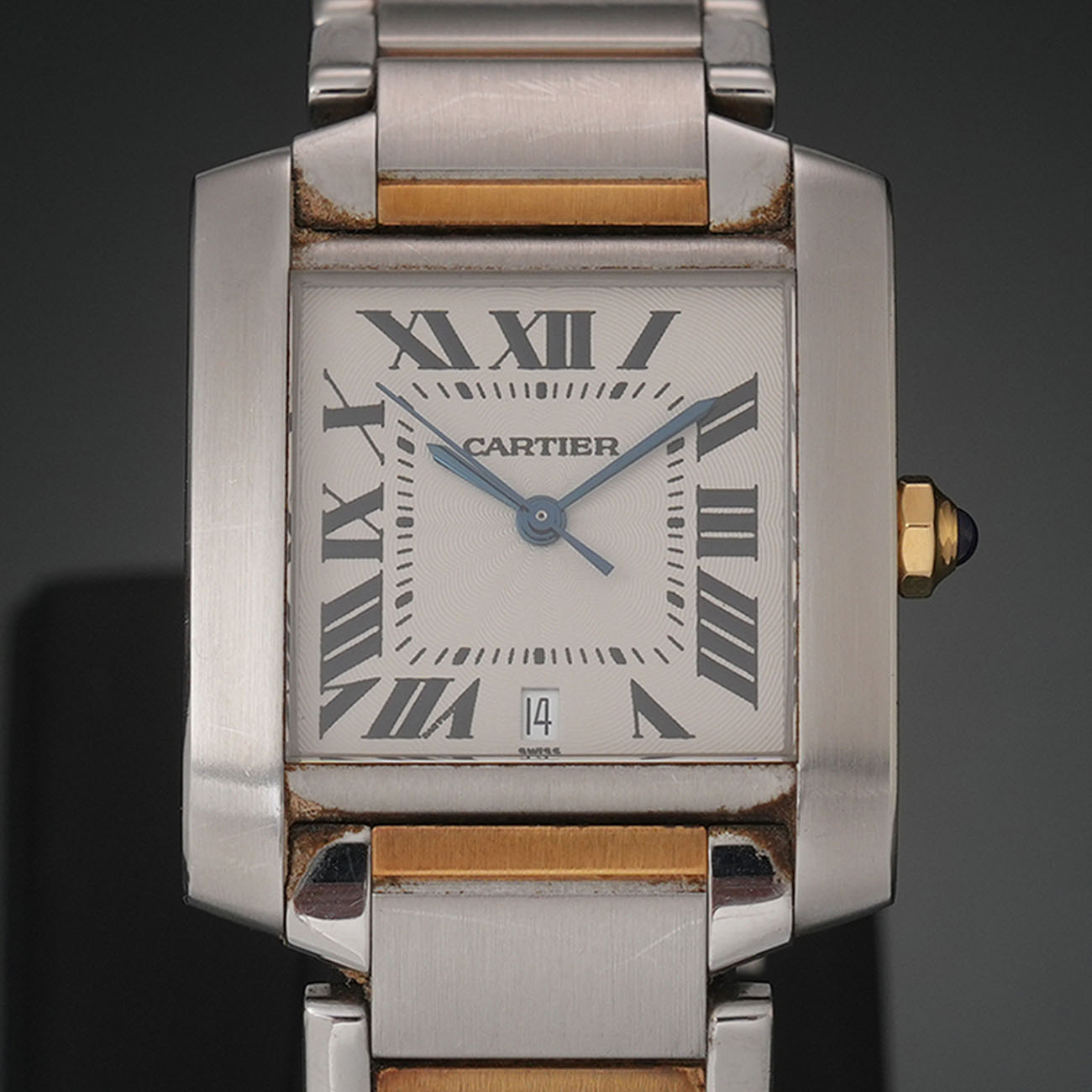 CARTIER(USED)까르띠에 탱크 프랑세즈 콤비 오토 라지