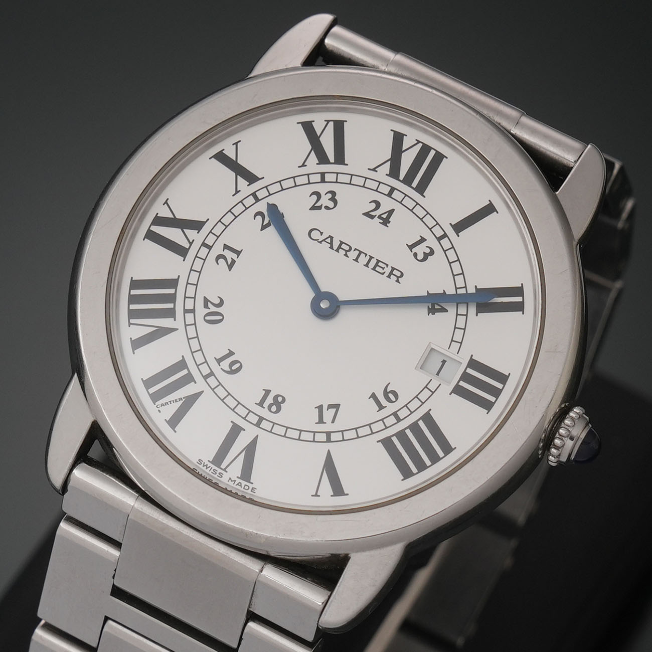 CARTIER(USED)까르띠에 롱드 솔로 스틸 쿼츠 36mm