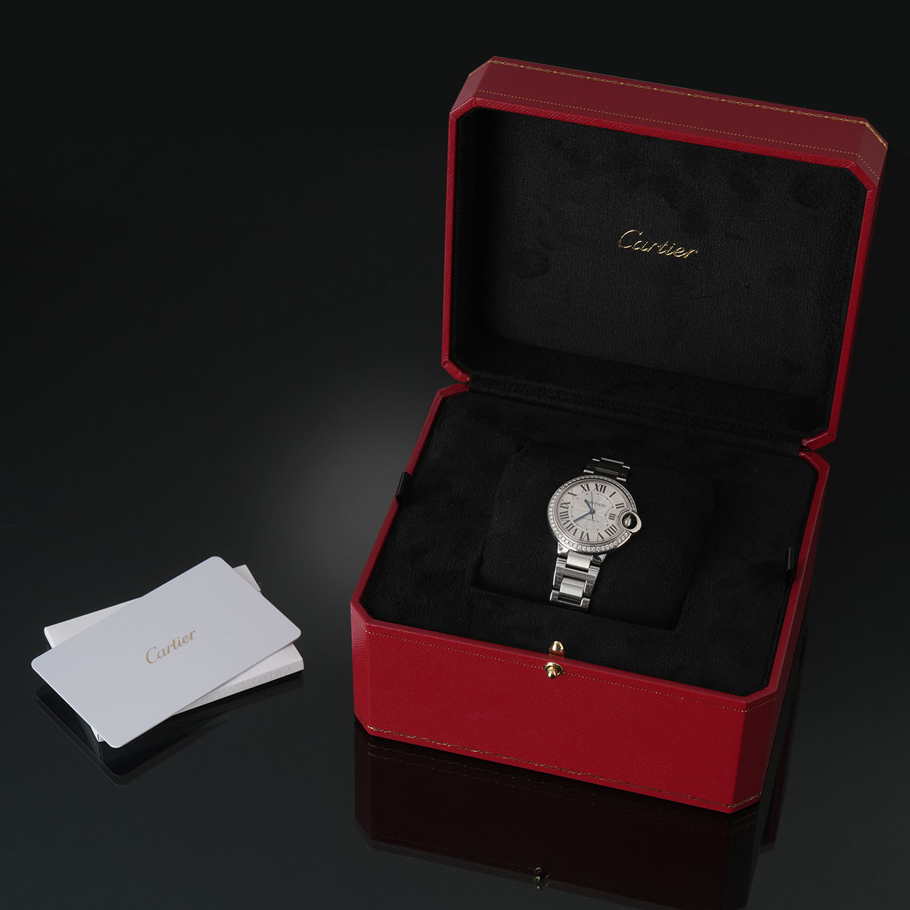 CARTIER(USED)까르띠에 다이아 발롱블루 33 오토 W4BB0023