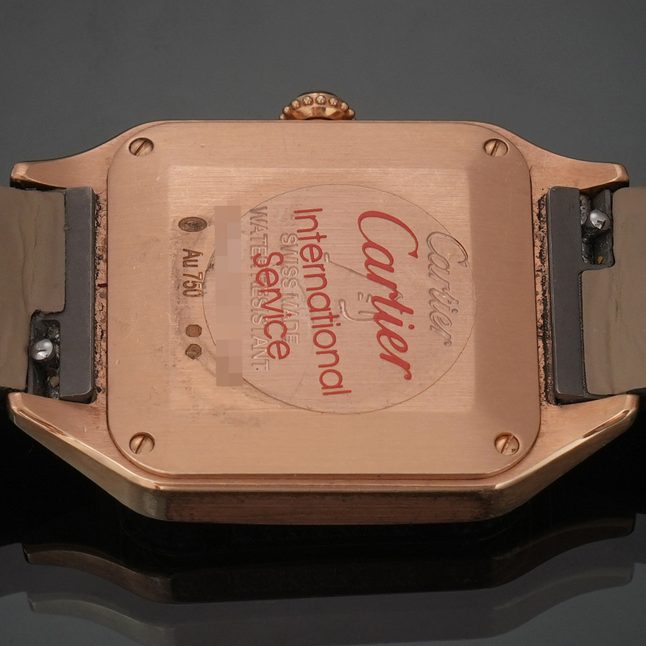 CARTIER(USED)까르띠에 산토스 뒤몽 스몰 쿼츠 다이아베젤 WJSA0017