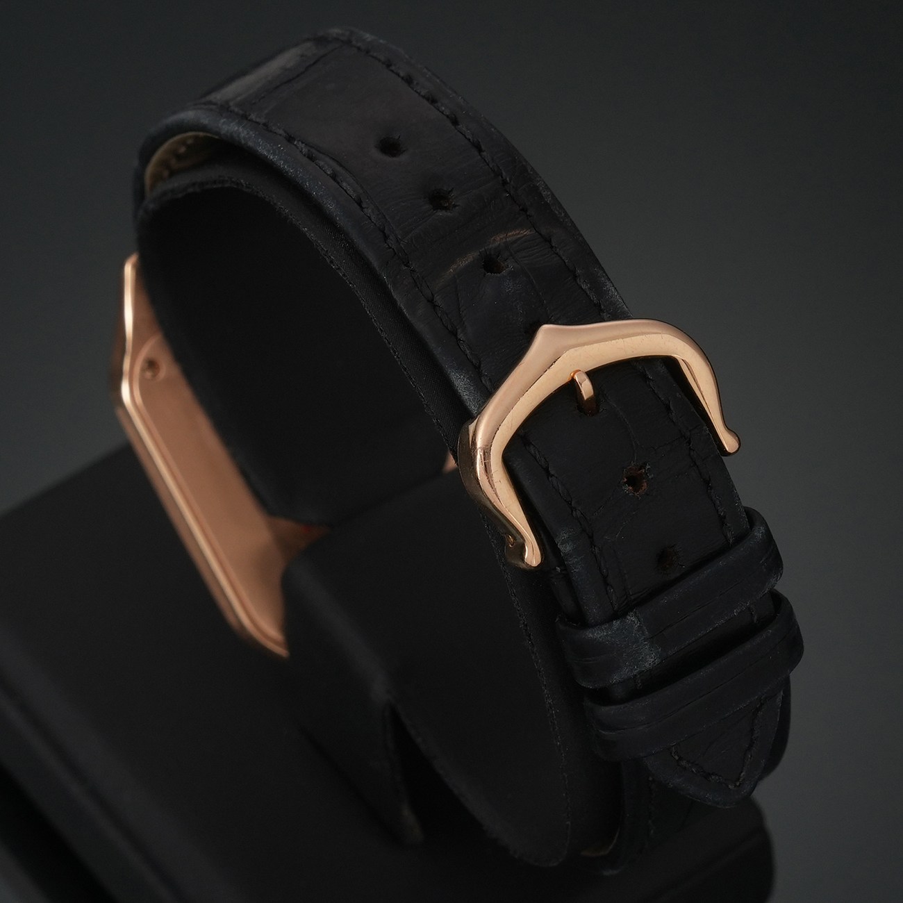 CARTIER(USED)까르띠에 산토스 뒤몽 스몰 쿼츠 다이아베젤 WJSA0017