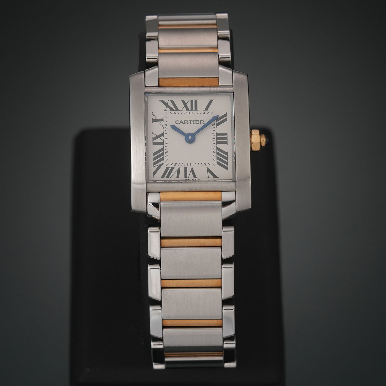 CARTIER(USED)까르띠에 탱크 프랑세즈 콤비 스몰 쿼츠 W51007Q4