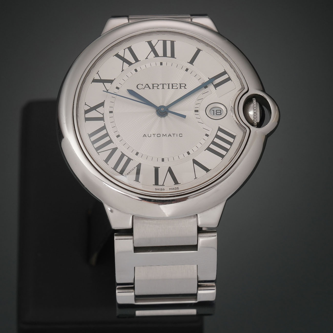 CARTIER(USED)까르띠에 발롱블루 42MM 오토매틱 워치 W69012Z4