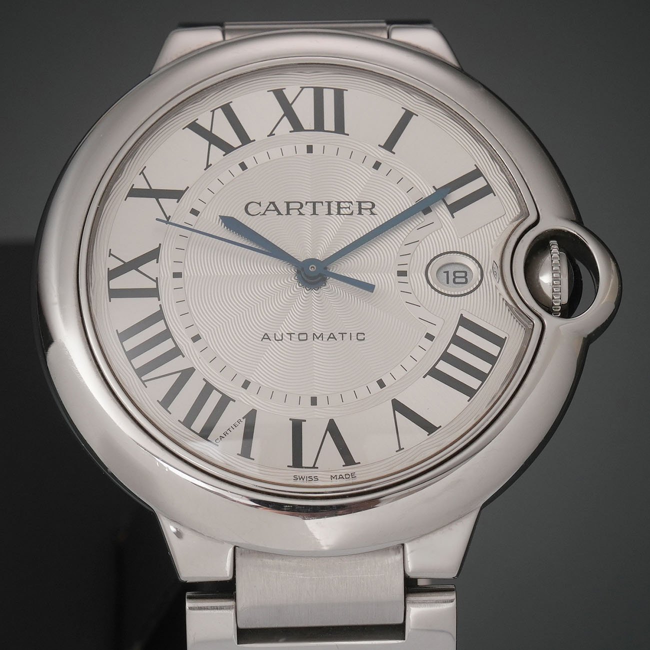 CARTIER(USED)까르띠에 발롱블루 42MM 오토매틱 워치 W69012Z4