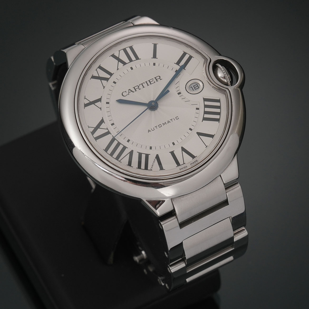 CARTIER(USED)까르띠에 발롱블루 42MM 오토매틱 워치 W69012Z4