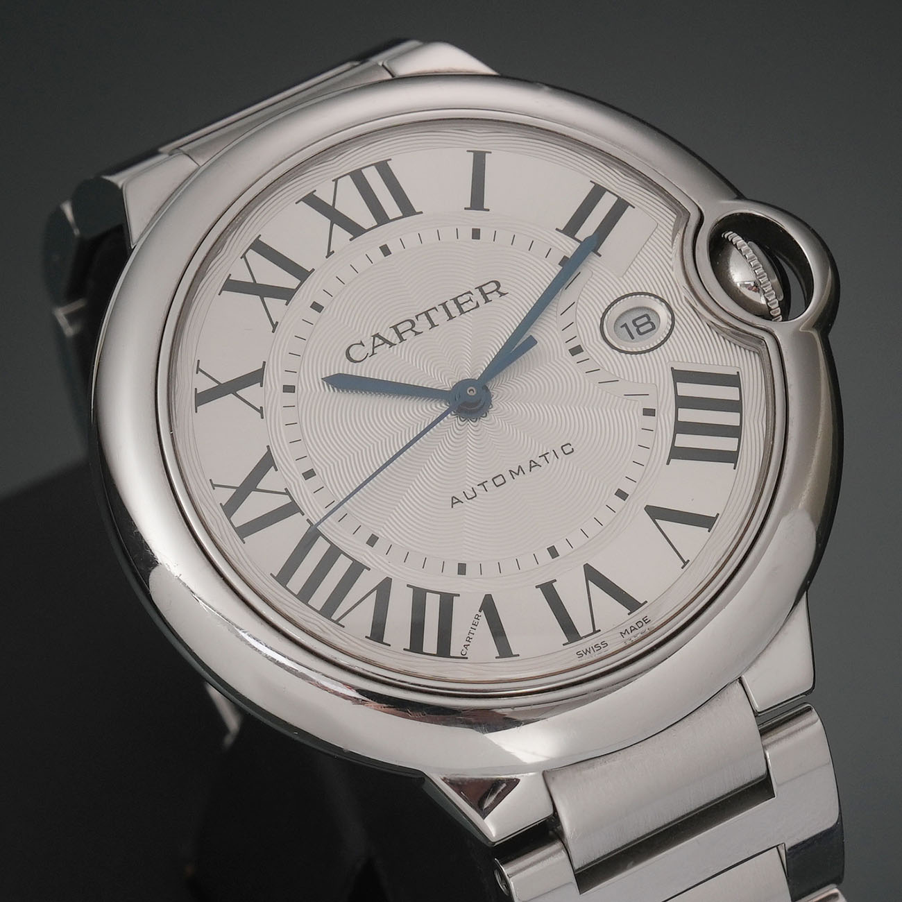 CARTIER(USED)까르띠에 발롱블루 42MM 오토매틱 워치 W69012Z4