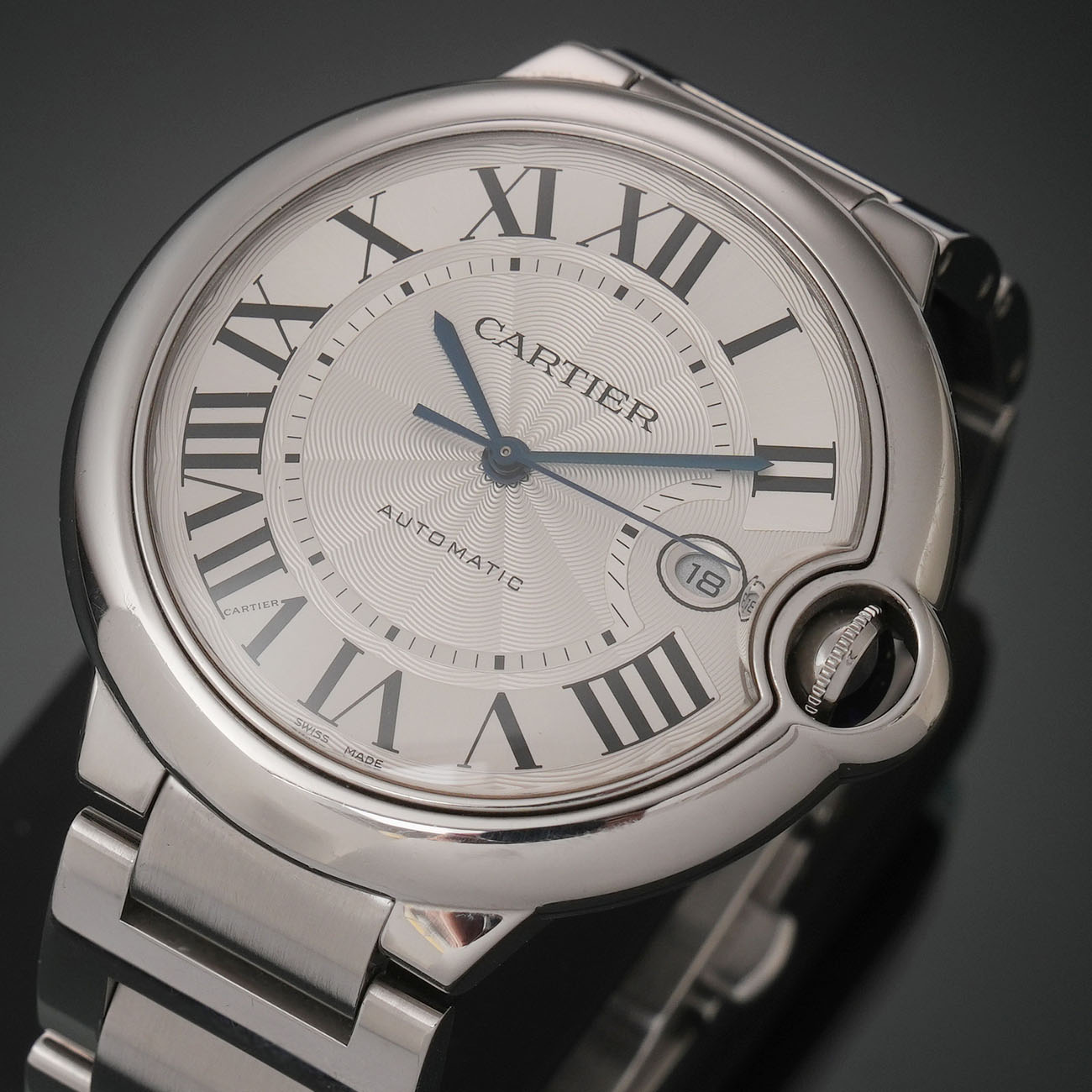 CARTIER(USED)까르띠에 발롱블루 42MM 오토매틱 워치 W69012Z4