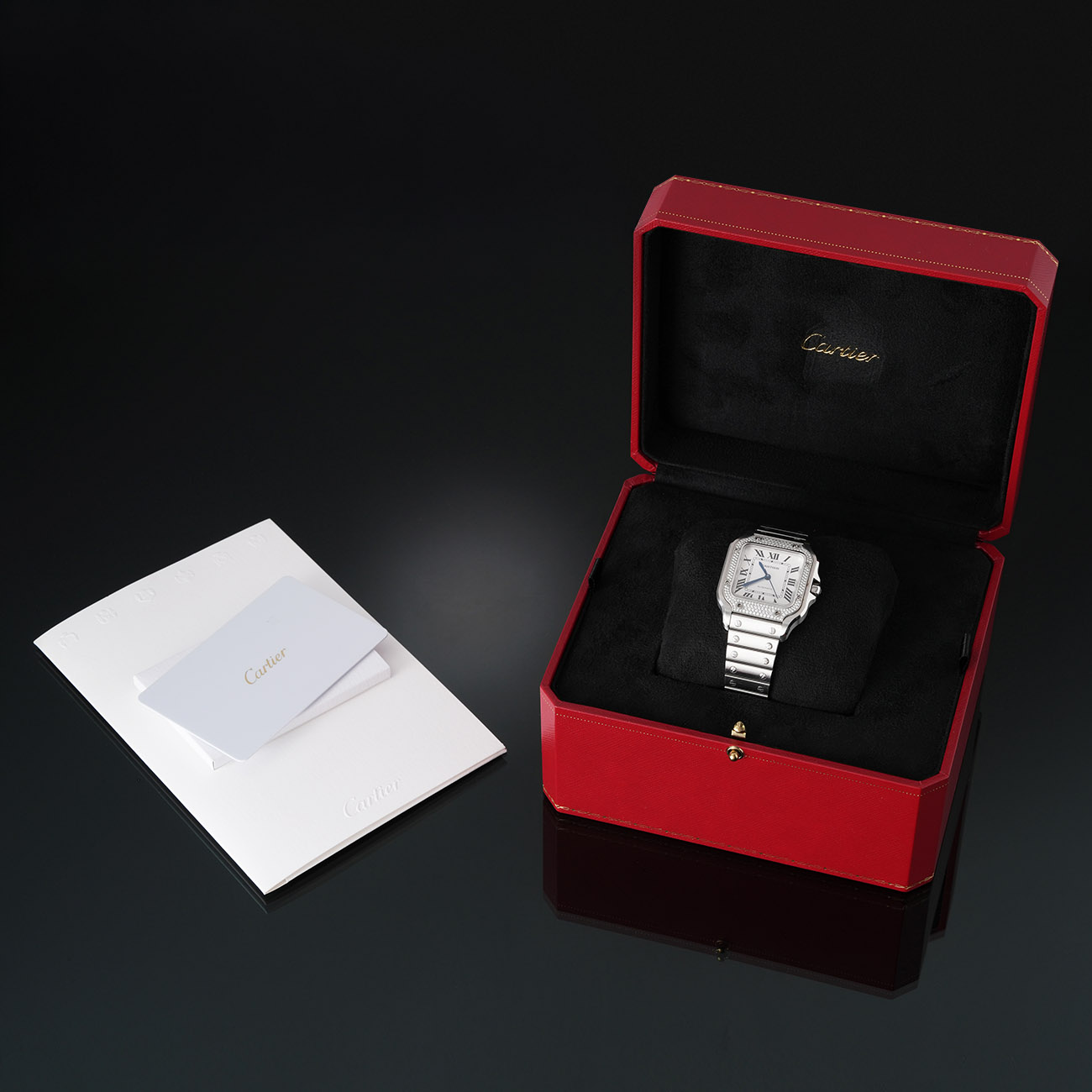 CARTIER(USED)까르띠에 W4SA0005 산토스 다이아 미듐