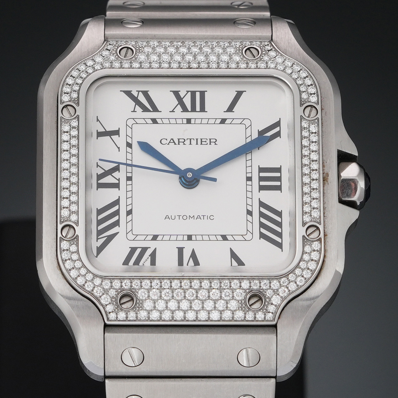 CARTIER(USED)까르띠에 W4SA0005 산토스 다이아 미듐
