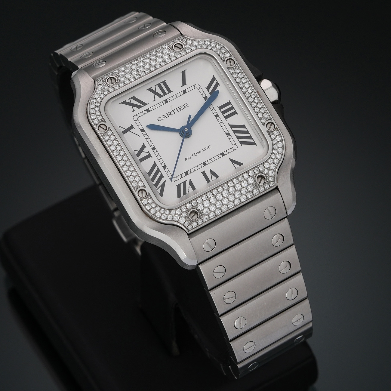 CARTIER(USED)까르띠에 W4SA0005 산토스 다이아 미듐