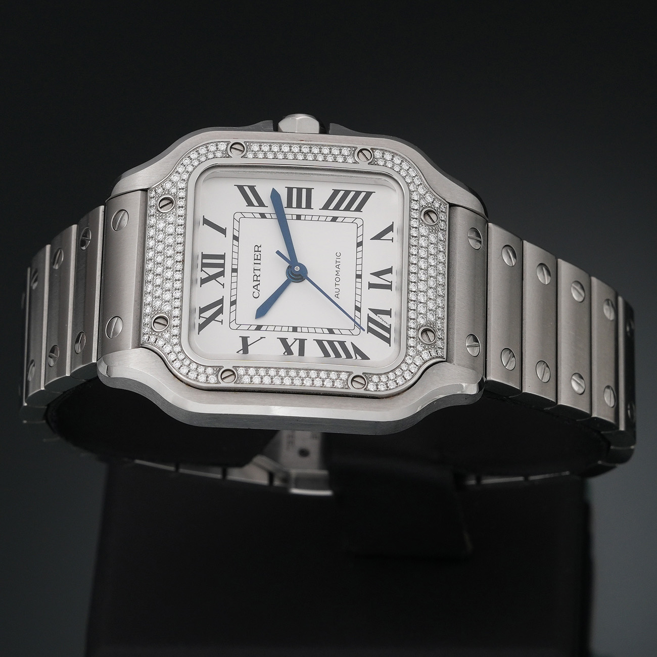 CARTIER(USED)까르띠에 W4SA0005 산토스 다이아 미듐