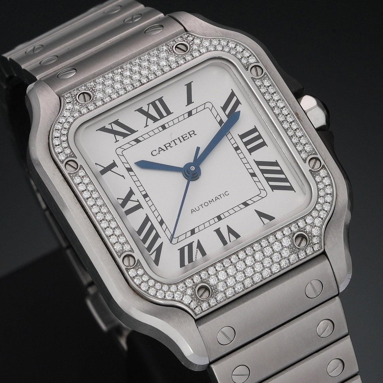 CARTIER(USED)까르띠에 W4SA0005 산토스 다이아 미듐
