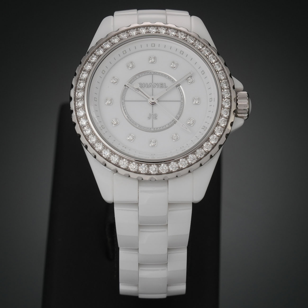 CHANEL(USED)샤넬 J12 화이트세라믹 다이아베젤 12P