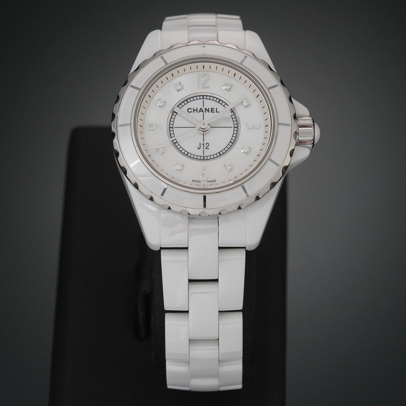 CHANEL(USED)샤넬 화이트 세라믹 J12 29mm 쿼츠 워치