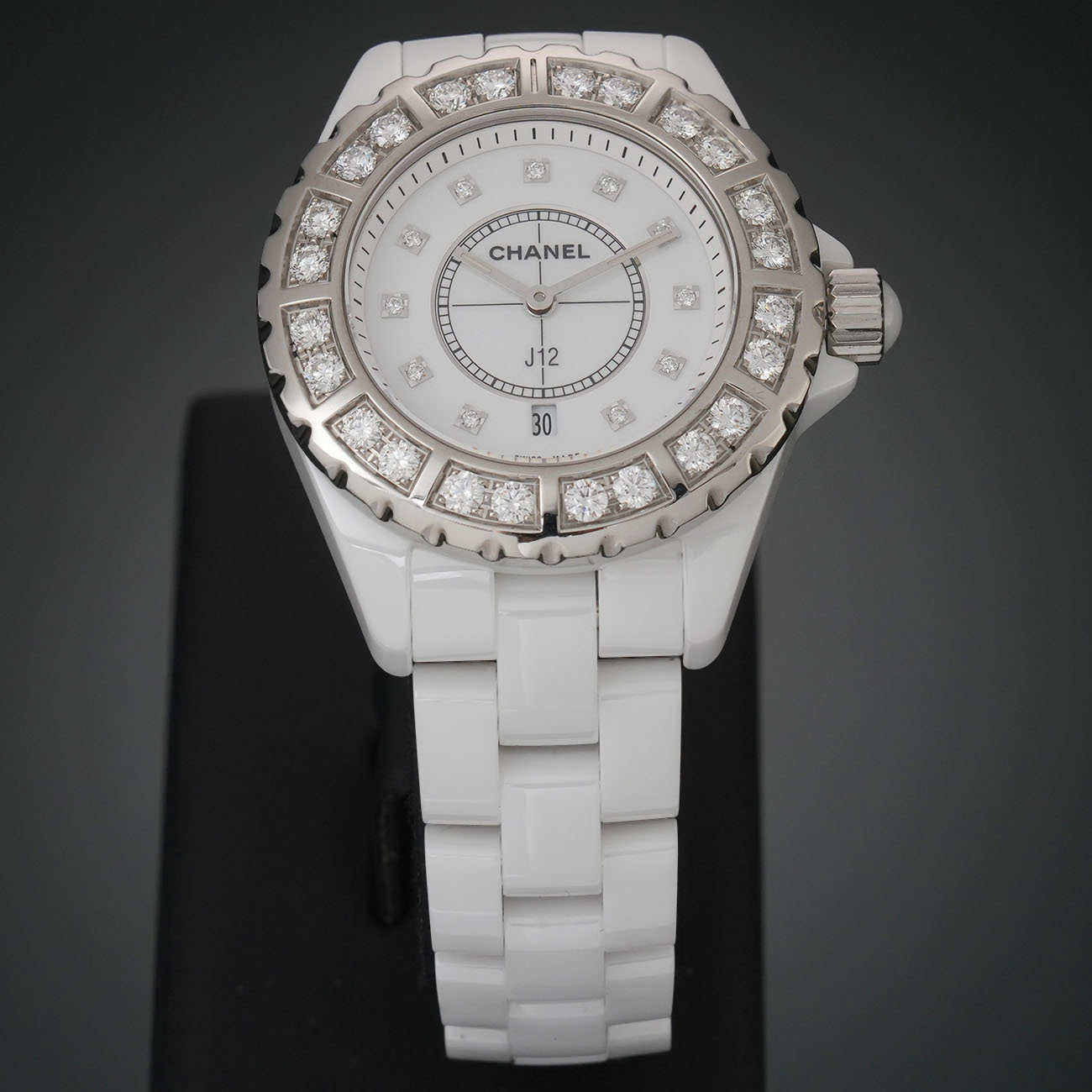 CHANEL(USED)샤넬 J12 화이트 세라믹 다아아베젤